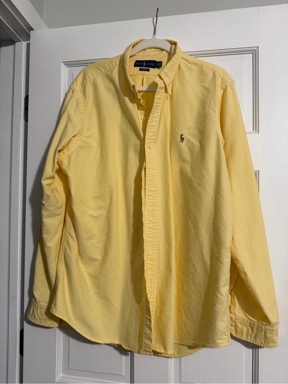 Polo by Ralph Lauren Yellow Classic Fit Button-Down Shirt